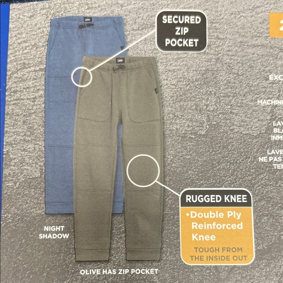 Lee Kids Joggers 2-Pack - Green and Blue - Picture 6 of 9